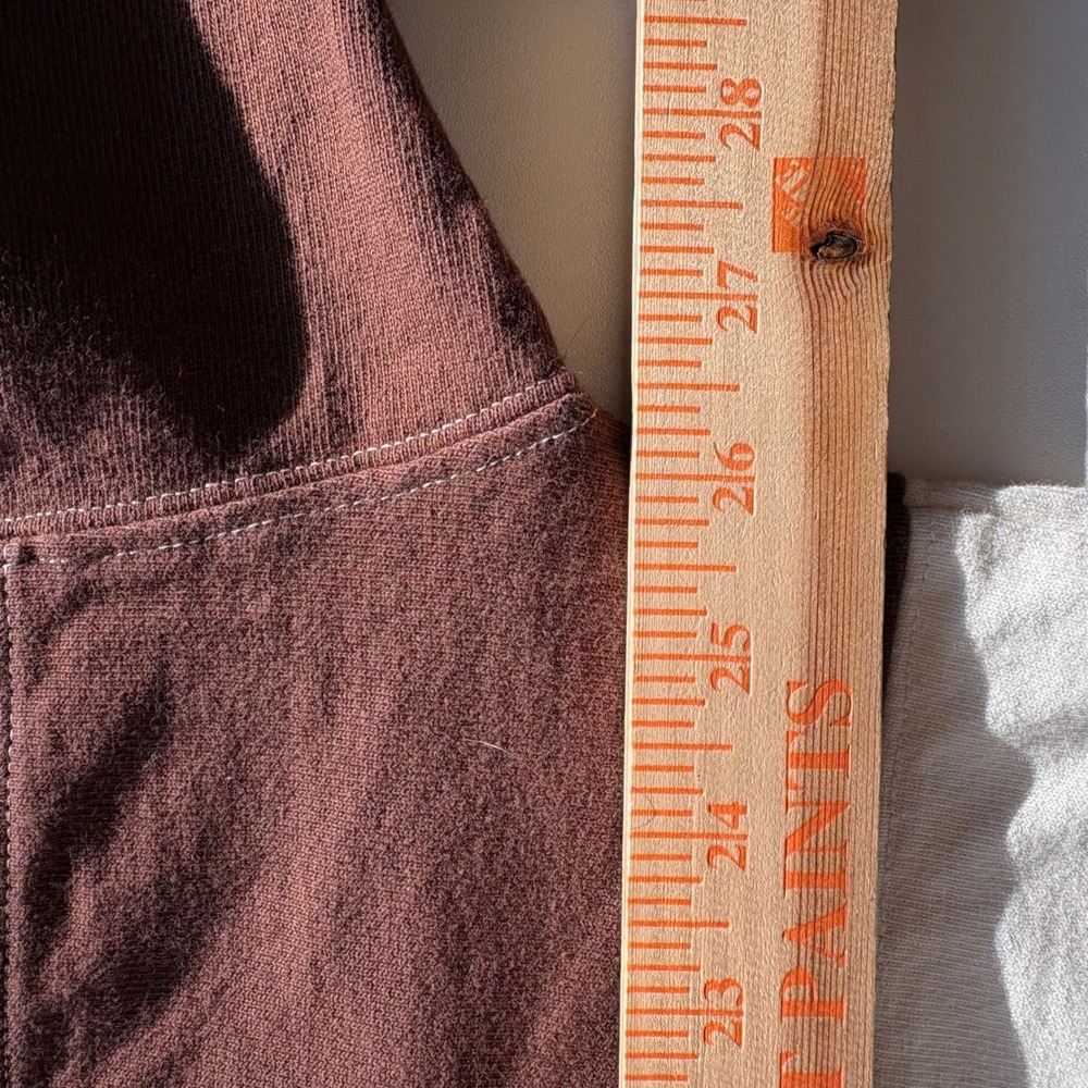 Madewell Rugby Polo Shirt Womens Large Brown Cream Striped NL325 Cotton Top - Picture 8 of 8